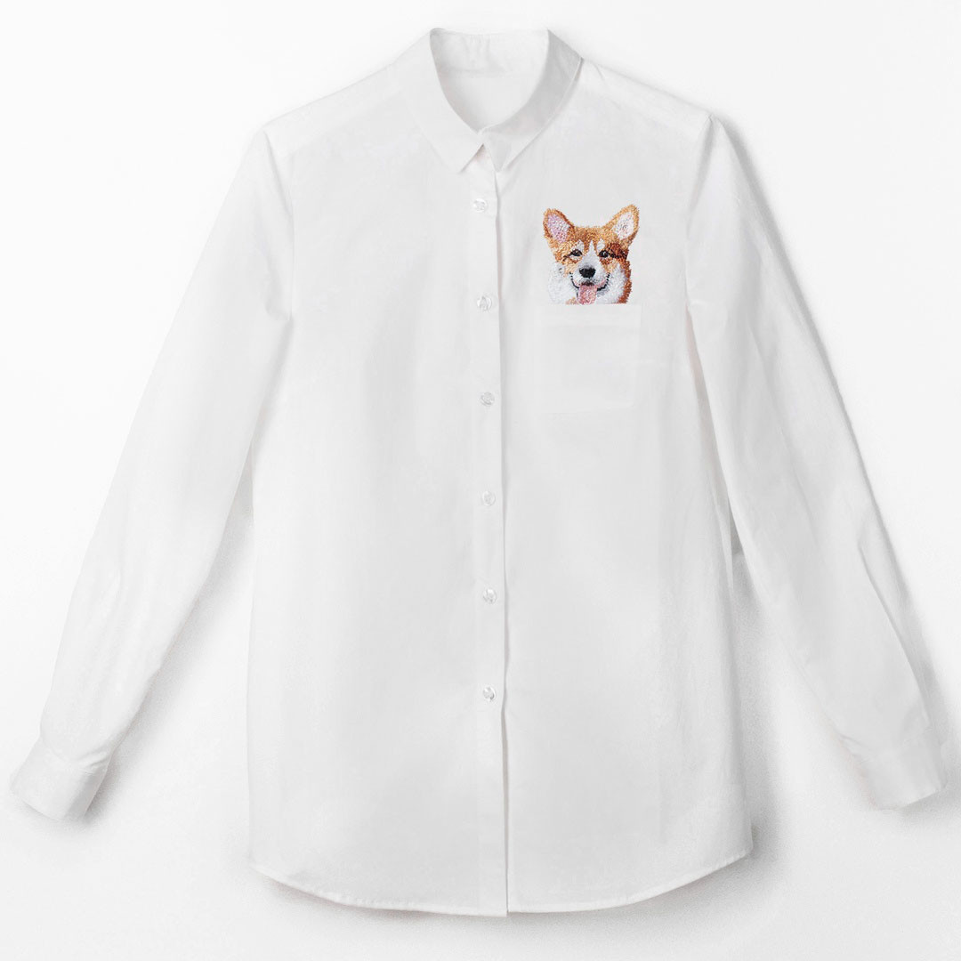 Женская рубашка Pocket Cat, 2690 рублей (@pocketcat)