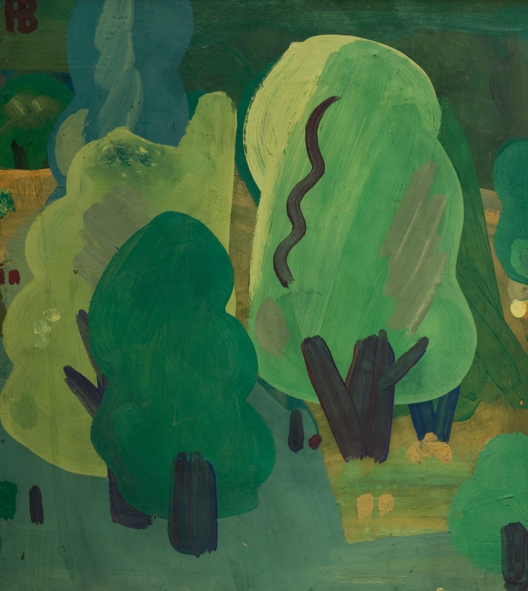 Васми Рихард Рудольфович. Деревья в городе. 1980-е годы