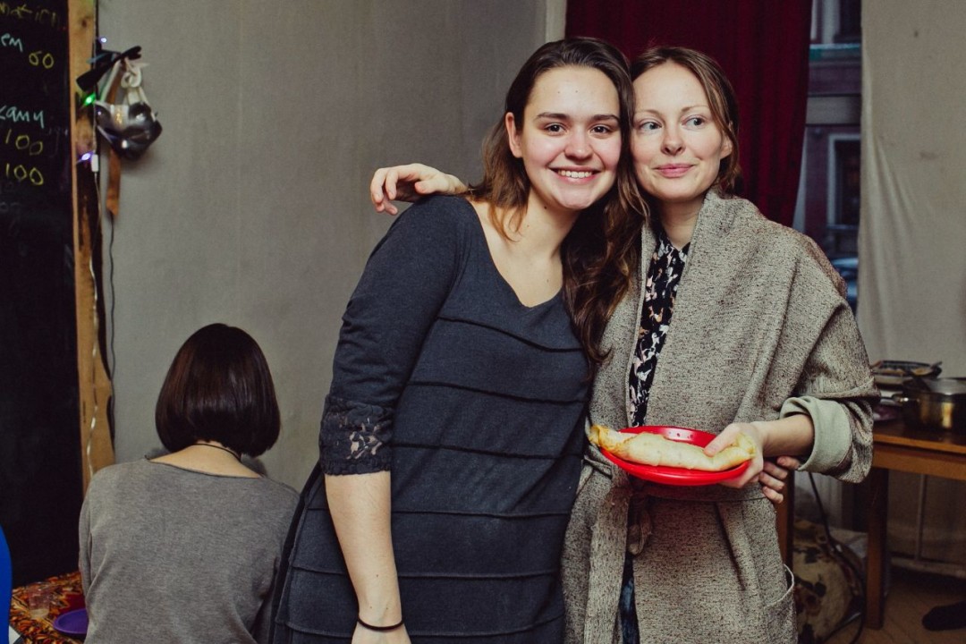 Ольга Полякова и Ася Сеничева