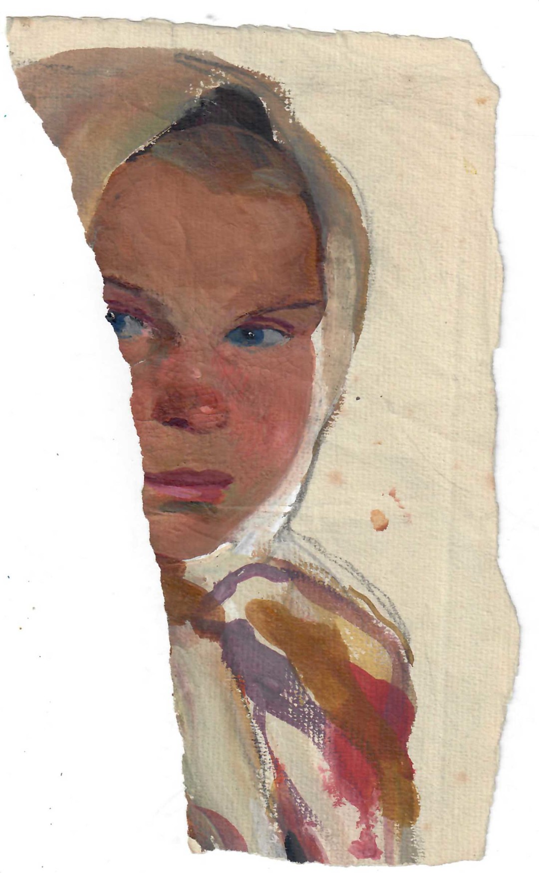 Серебрякова Зинаида. Голова крестьянской девочки. 1910-е годы