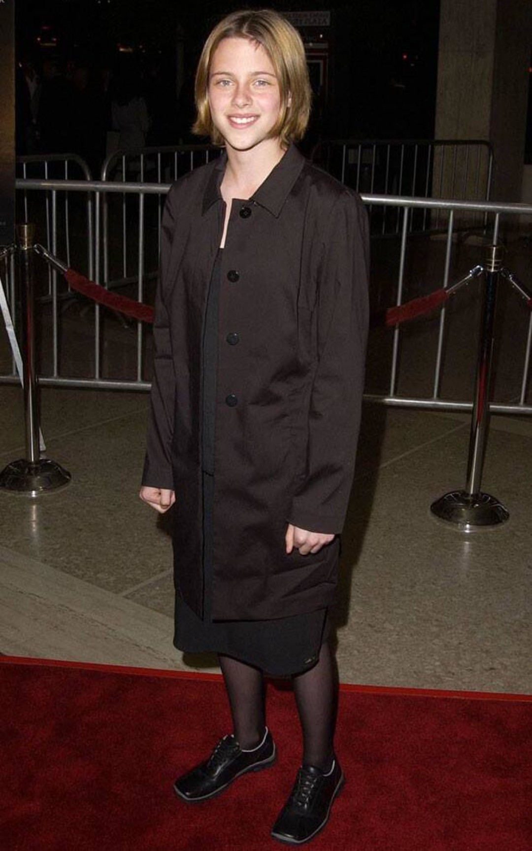 Кристен Стюарт на премьере фильма «Комната страха», 2002