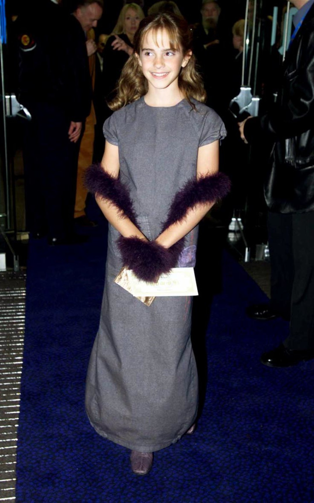 Эмма Уотсон на премьере фильма «Гарри Поттер и философский камень», 2001