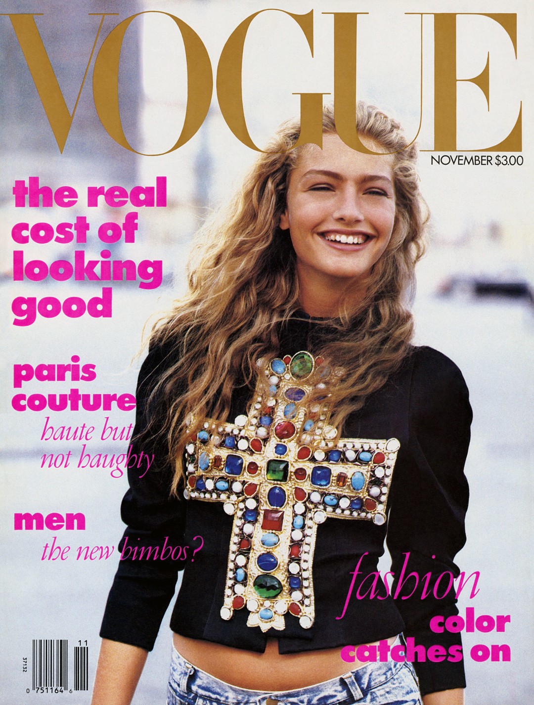 Первая обложка Vogue US под руководством Анны Винтур авторства Питера Линдберга, 1988