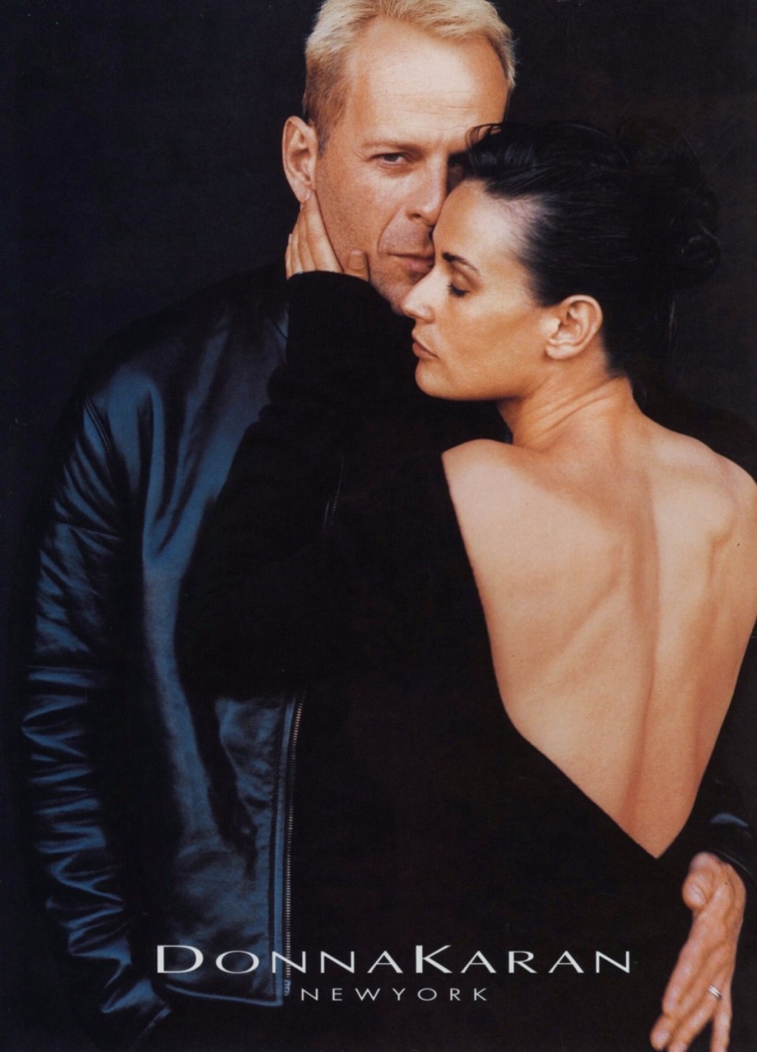 Рекламная кампания Donna Karan с Деми Мур и Брюсом Уиллисом от Питера Линдберга, 1996