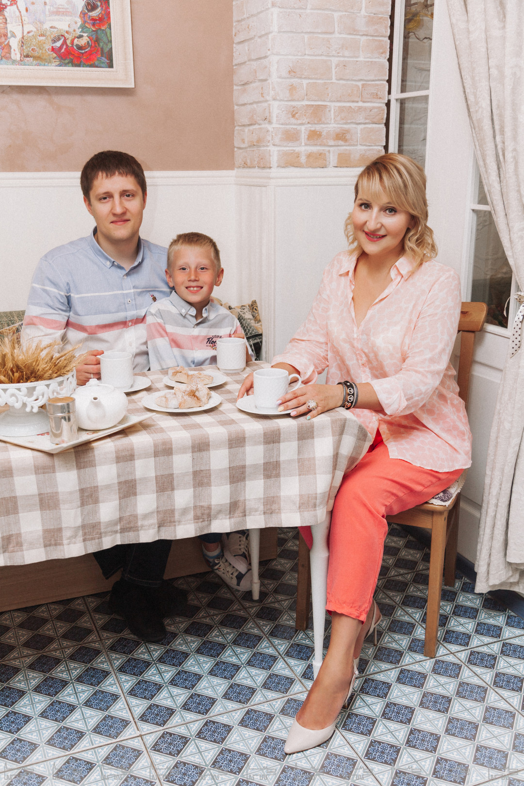 Марина Петушкова и ее сыновья Евгений и Александр