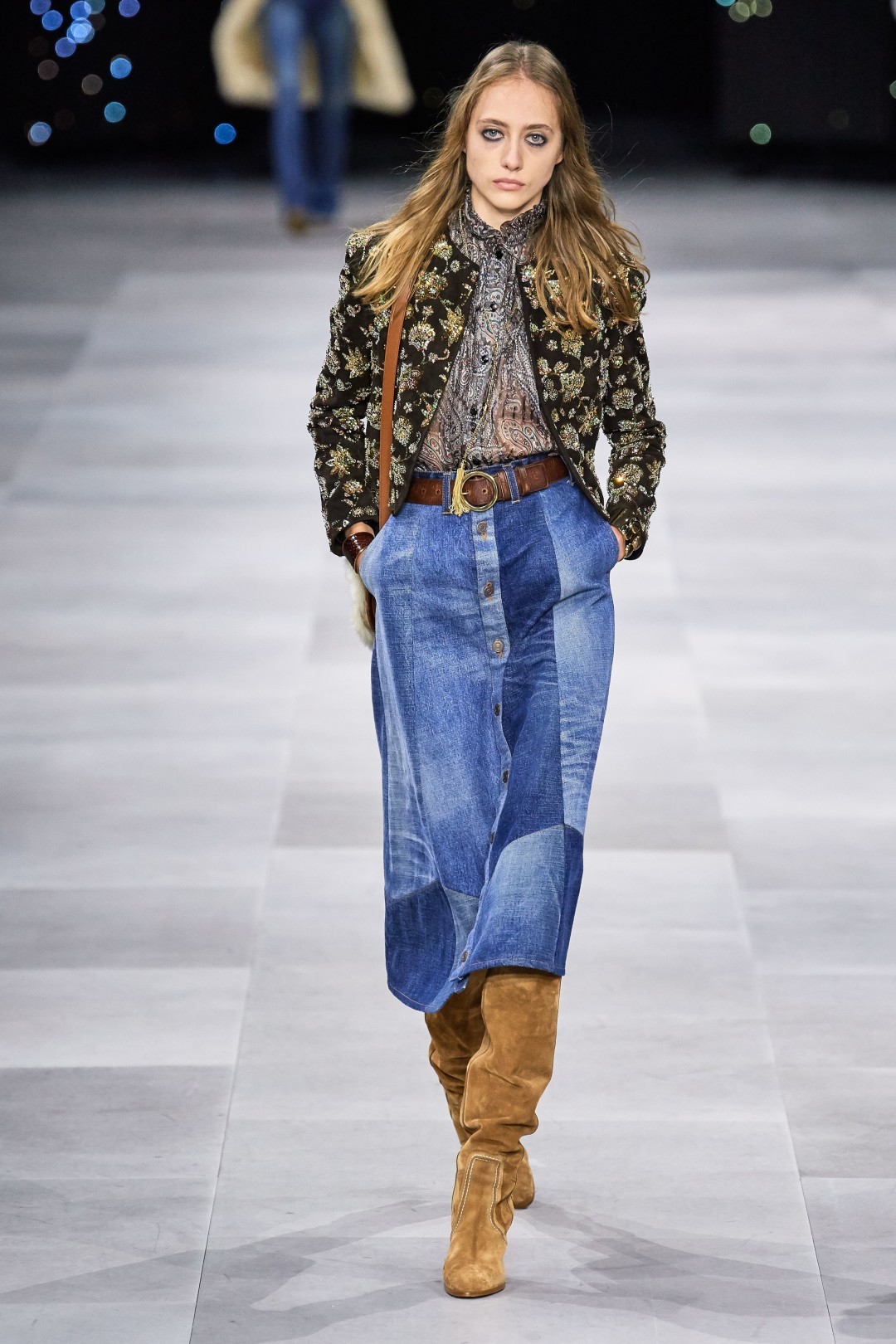 Юля Павлова на показе Celine