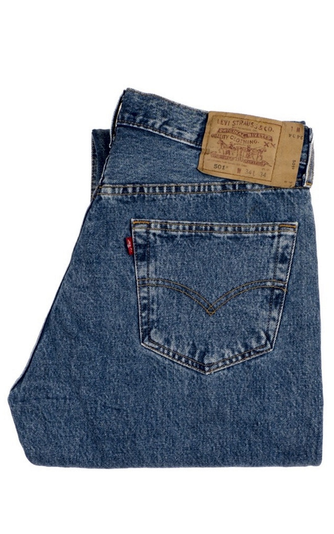 Джинсы Levi’s — те самые, 501-е, размер L, 2500 рублей («Labor»)