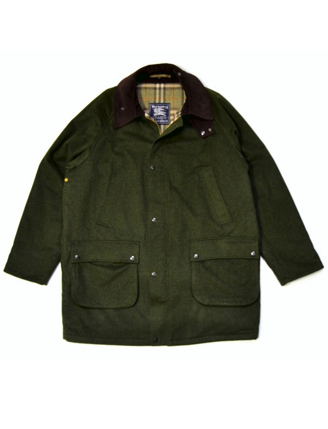 Пальто Burberry х Al Duca d'Aosta — с подкладкой из клетчатой шерстяной ткани, размер XL, 6000 рублей («Поток»)