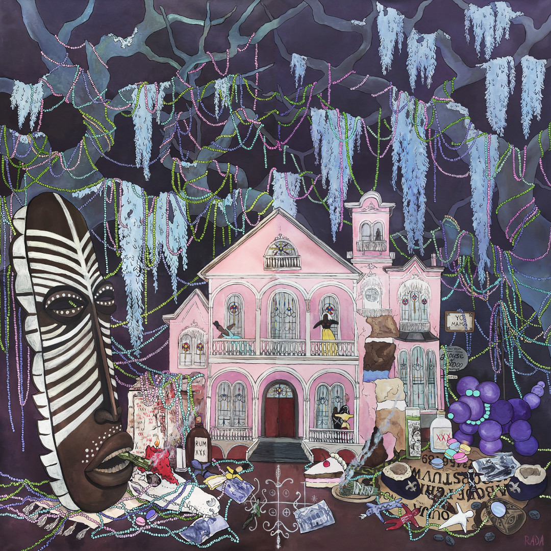 «New Orleans” 180/180см холст, масло. 2018