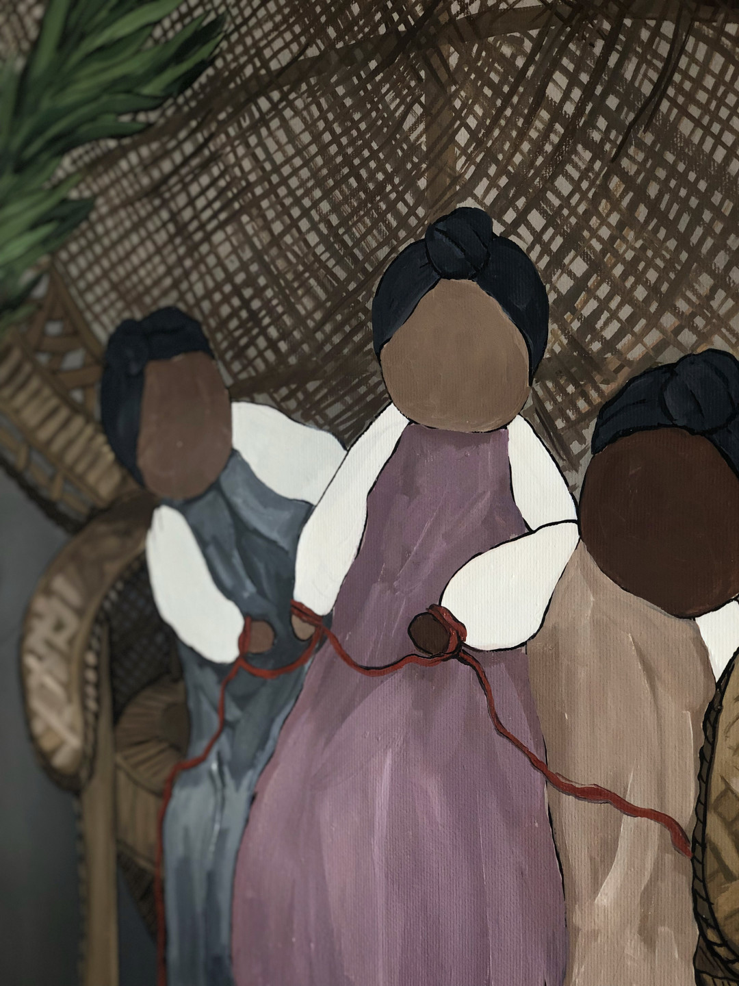 «Карибские сказки» 95/70см, холст, масло, 2019 *серия «Карибский период» (фрагмент)