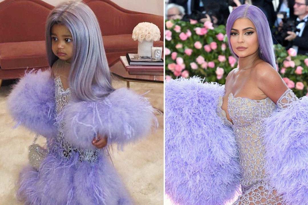 Сторми в образе своей мамы Кайли Дженнер с Met Gala-2019