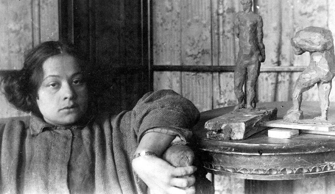 Пелагея Шурига в мастерской А.Т. Матвеева. 1922 год