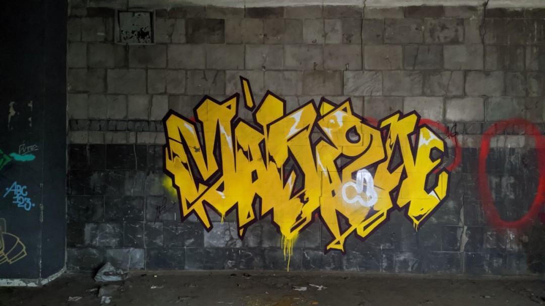 Фотография, сделанная во время прогулок Института исследования стрит-арта