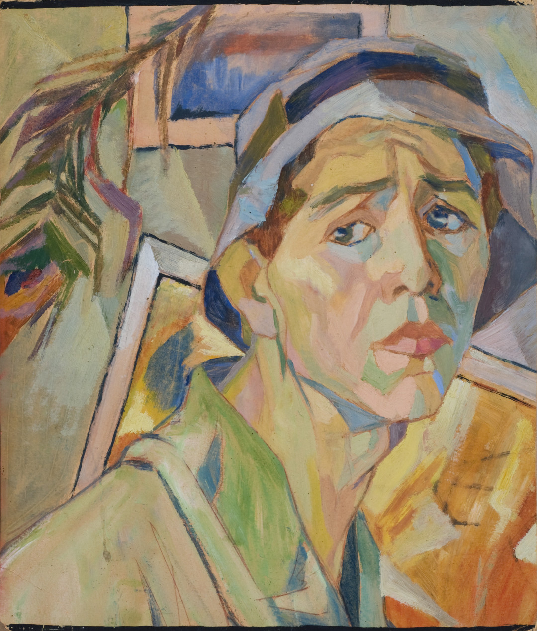 Александр Дейнека «Автопортрет в панаме», 1920-е годы