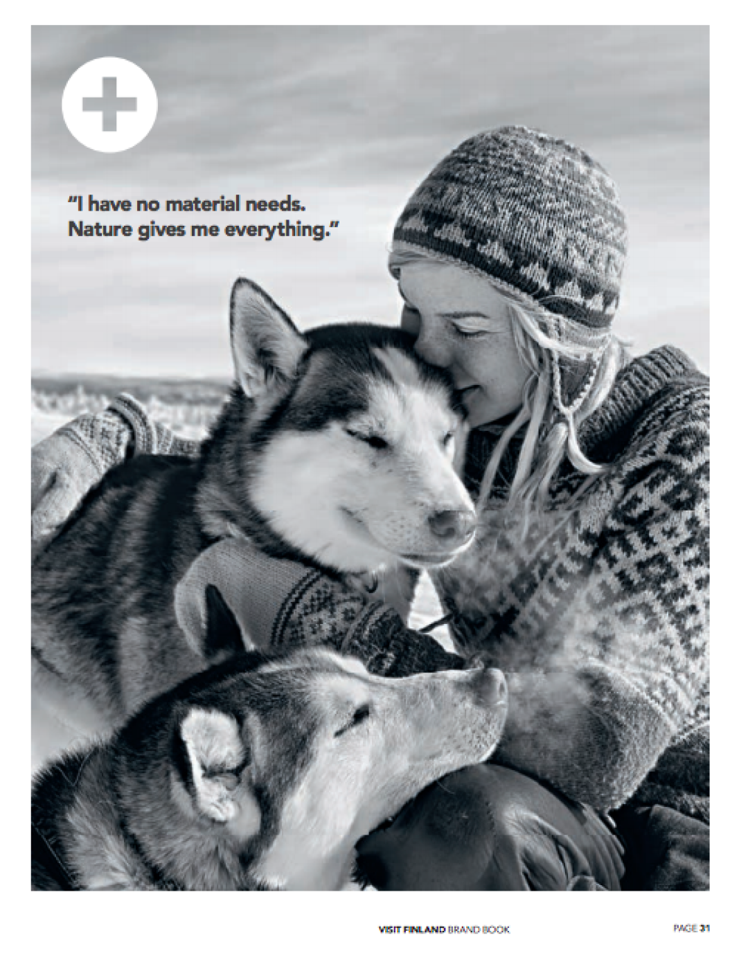Страница из бренд-бука Visit Finland