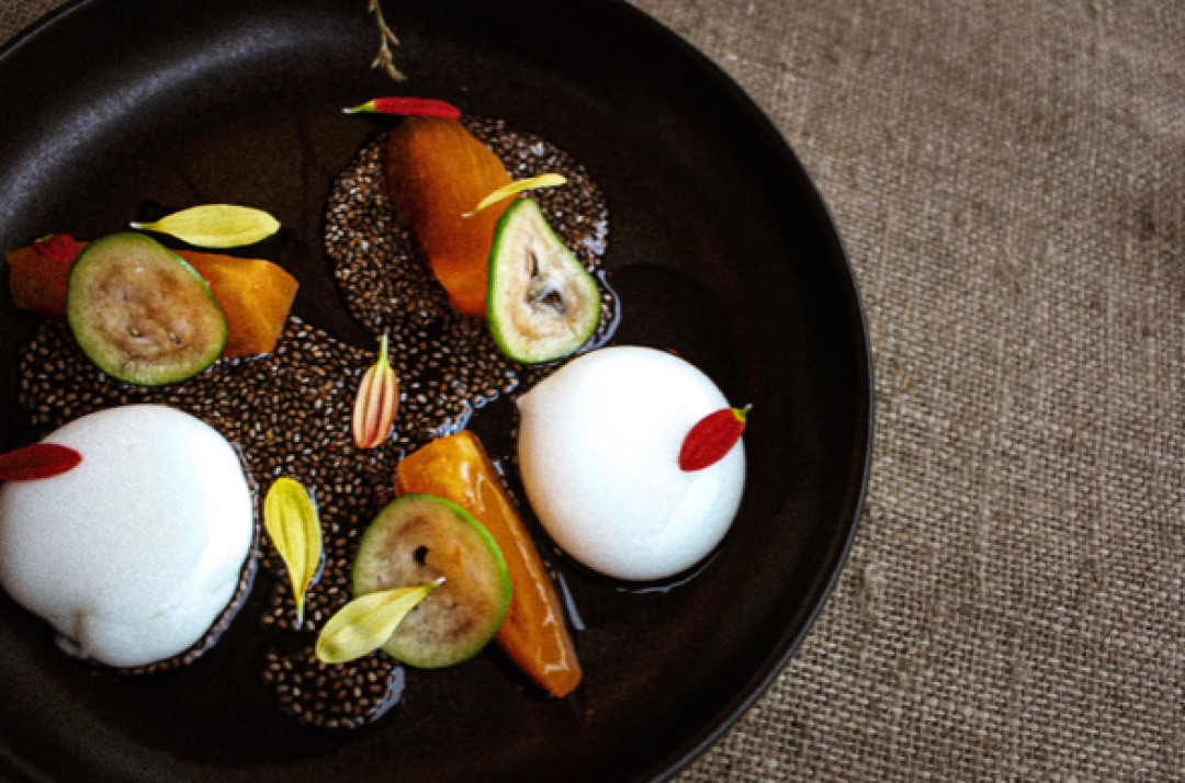 Винный ресторан Brookwin Пашот из домашнего йогурта