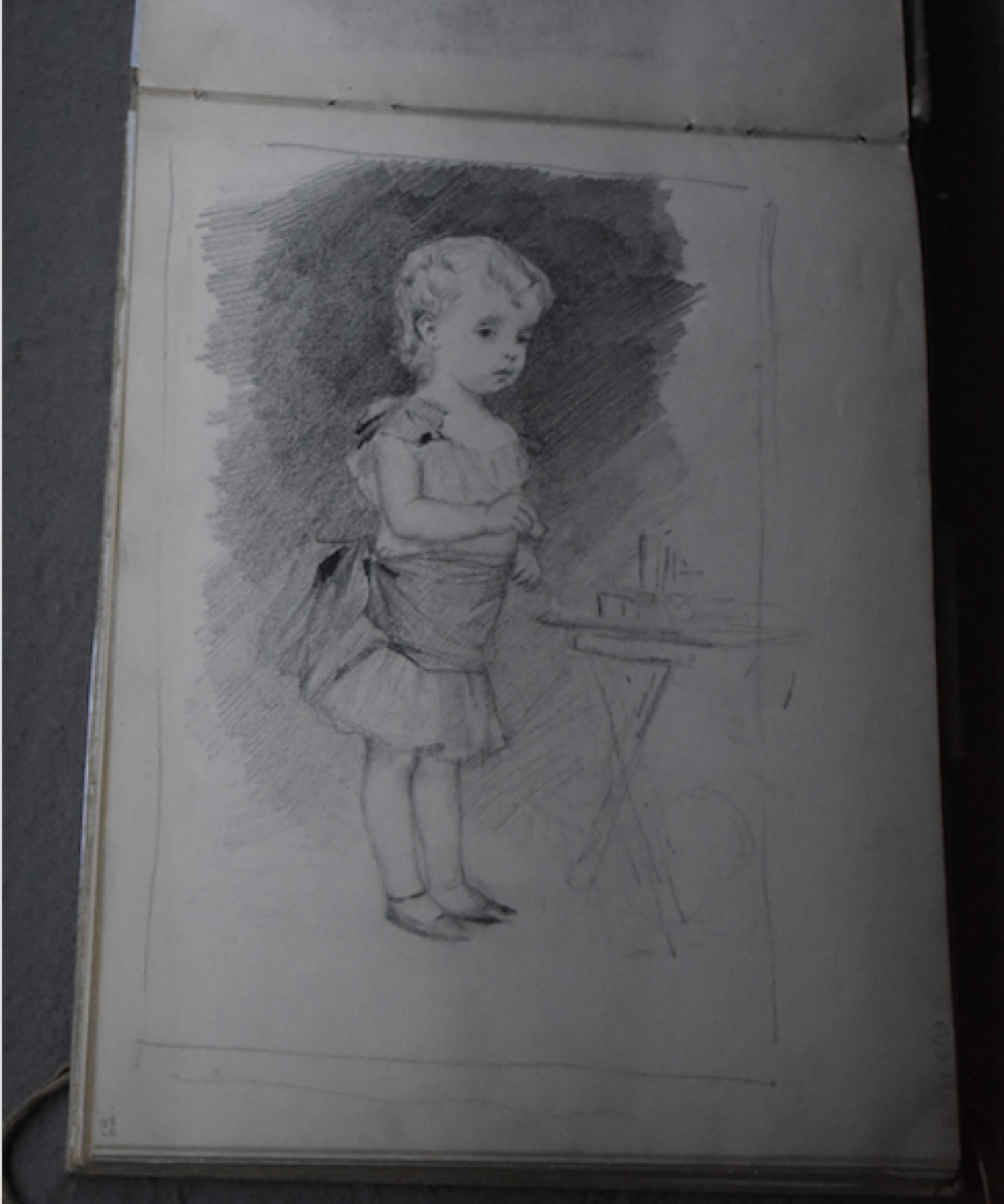 Альберт Эдельфельт. Набросок к картине Великий князь Андрей Владимирович в детстве. 1881 год. Атенеум.