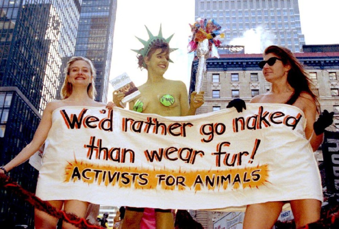 Активисты PETA, середина 80-х
