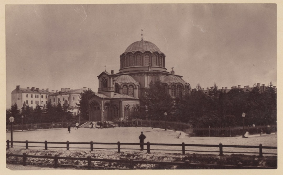 Греческая церковь. Вид со стороны Лиговского канала 2-я пол. XIX в.