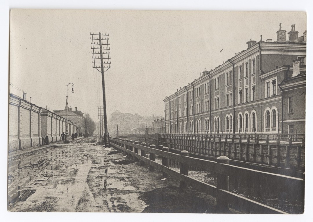 Леонид Григорьевич Андреевский (1894–1938). Введенский канал. Перспективный вид в сторону Загородного проспекта. 1927 год.