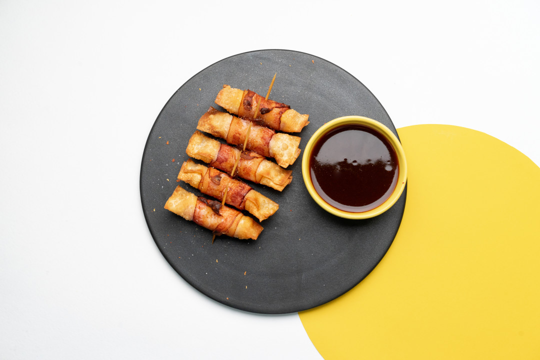 Гедза-ролл с беконом и сыром