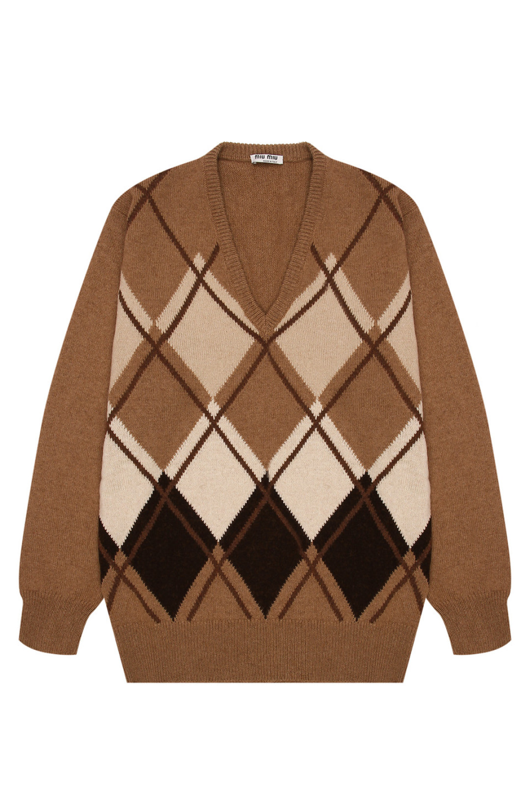 Джемпер из верблюжьей шерсти Miu Miu, 38 850 руб.