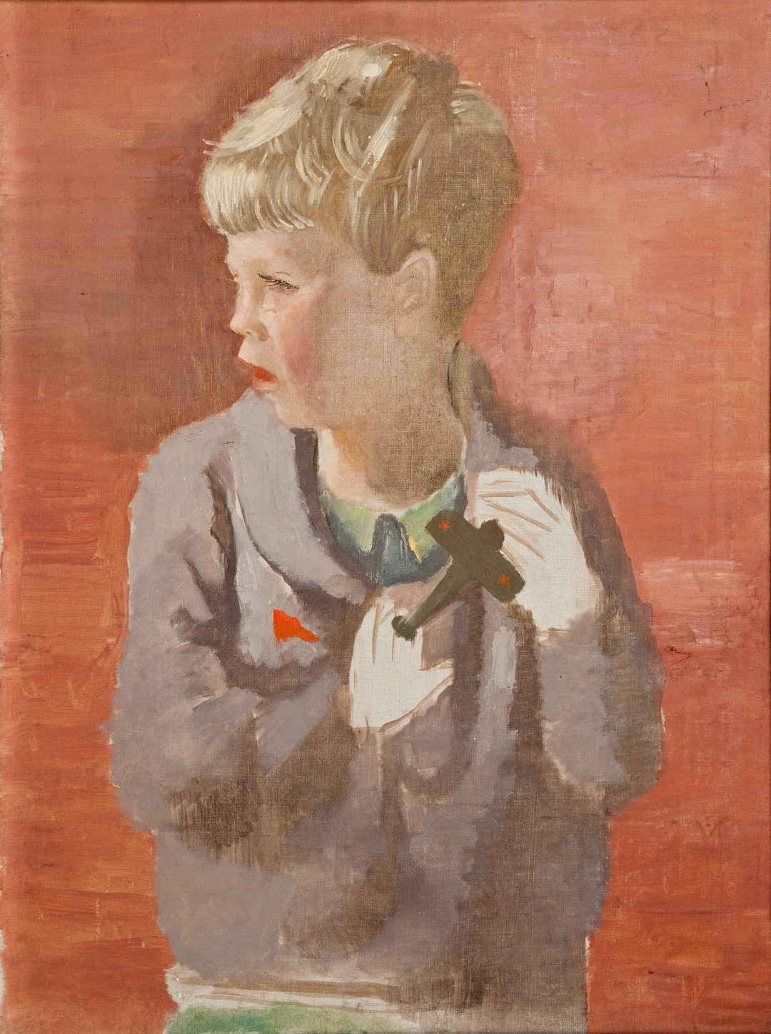 Мальчик с самолетиком. Александр Самохвалов. 1920–30-е годы. Предоставлено ЦВЗ «Манеж»