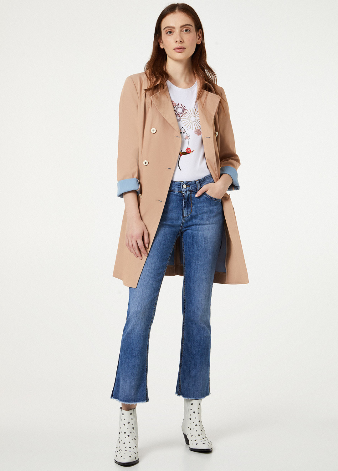 Женские укороченные джинсы клёш Liu Jo, (DV fashion, Пятигорск, ТРЦ «Вершина Плаза»)