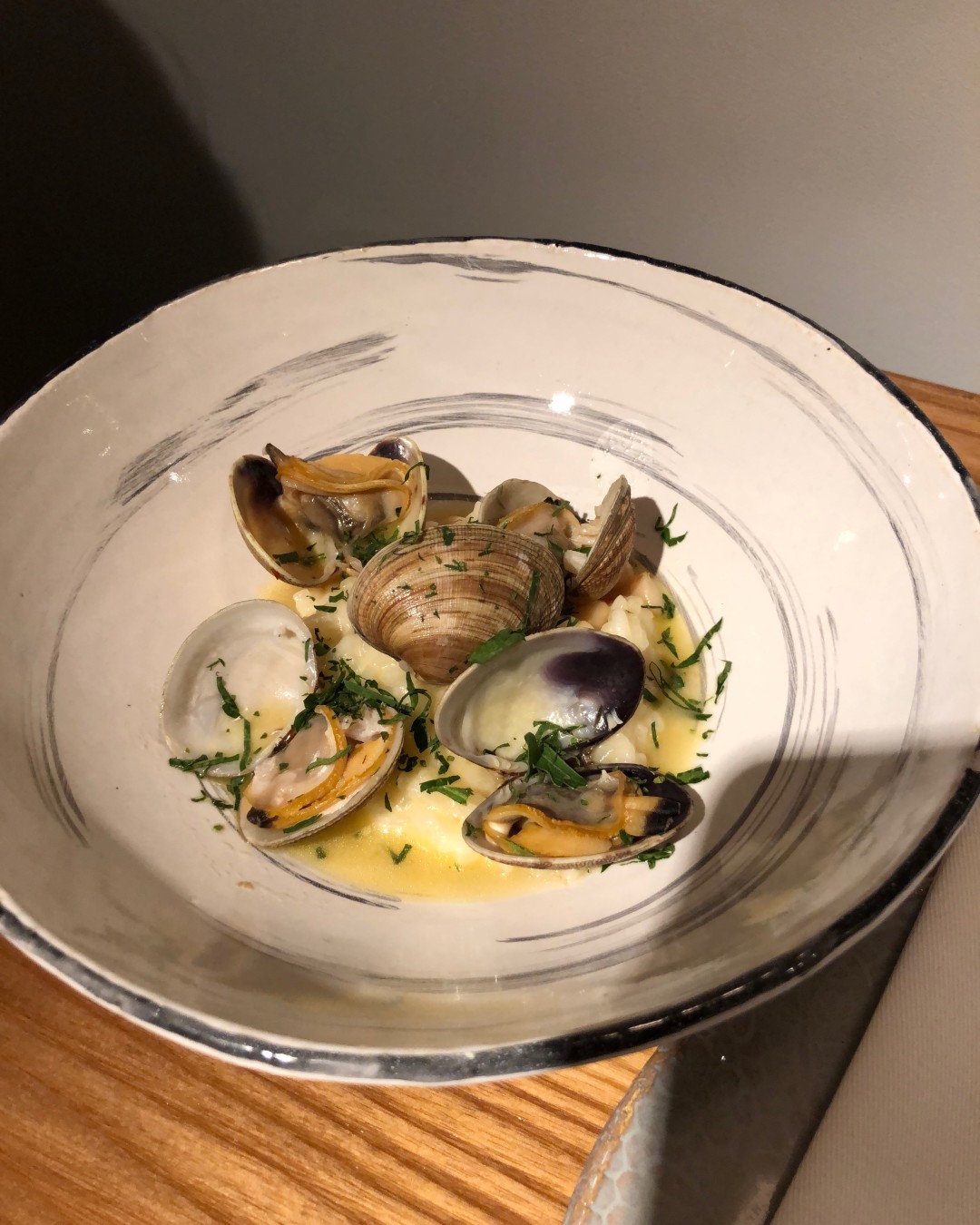 Вонголе с бобами и рисом