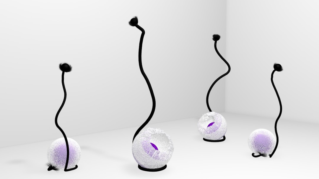 Екатерина Попович Инсталляция Если долго смотреть в бездну, бездна начнет всматриваться в тебя. Фото: Институт исследования стрит-арта