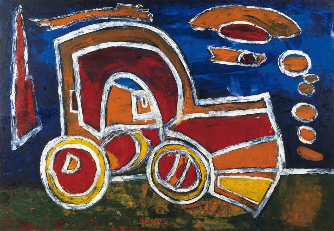 Кошелохов Борис. Трактор Голландии. 1991.Музей искусства Санкт-Петербурга XX-XXI веков.