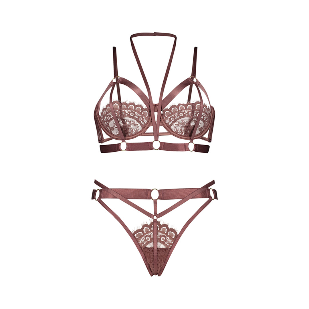 Бюстгальтер Hunkemoller, 2 599 рублей, трусики Hunkemoller, 1 299 рублей (Hunkemoller)