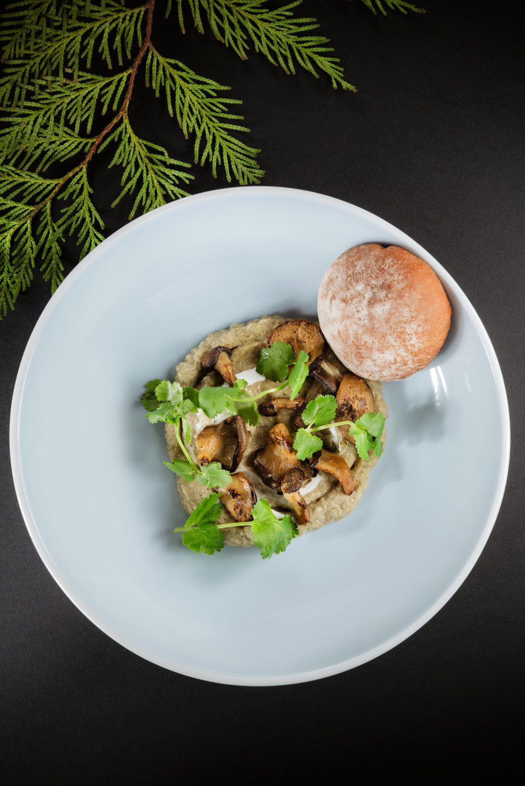 Мусс из печёного баклажана