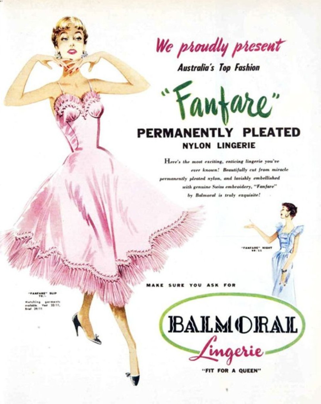 Нейлоновое белье, 1950