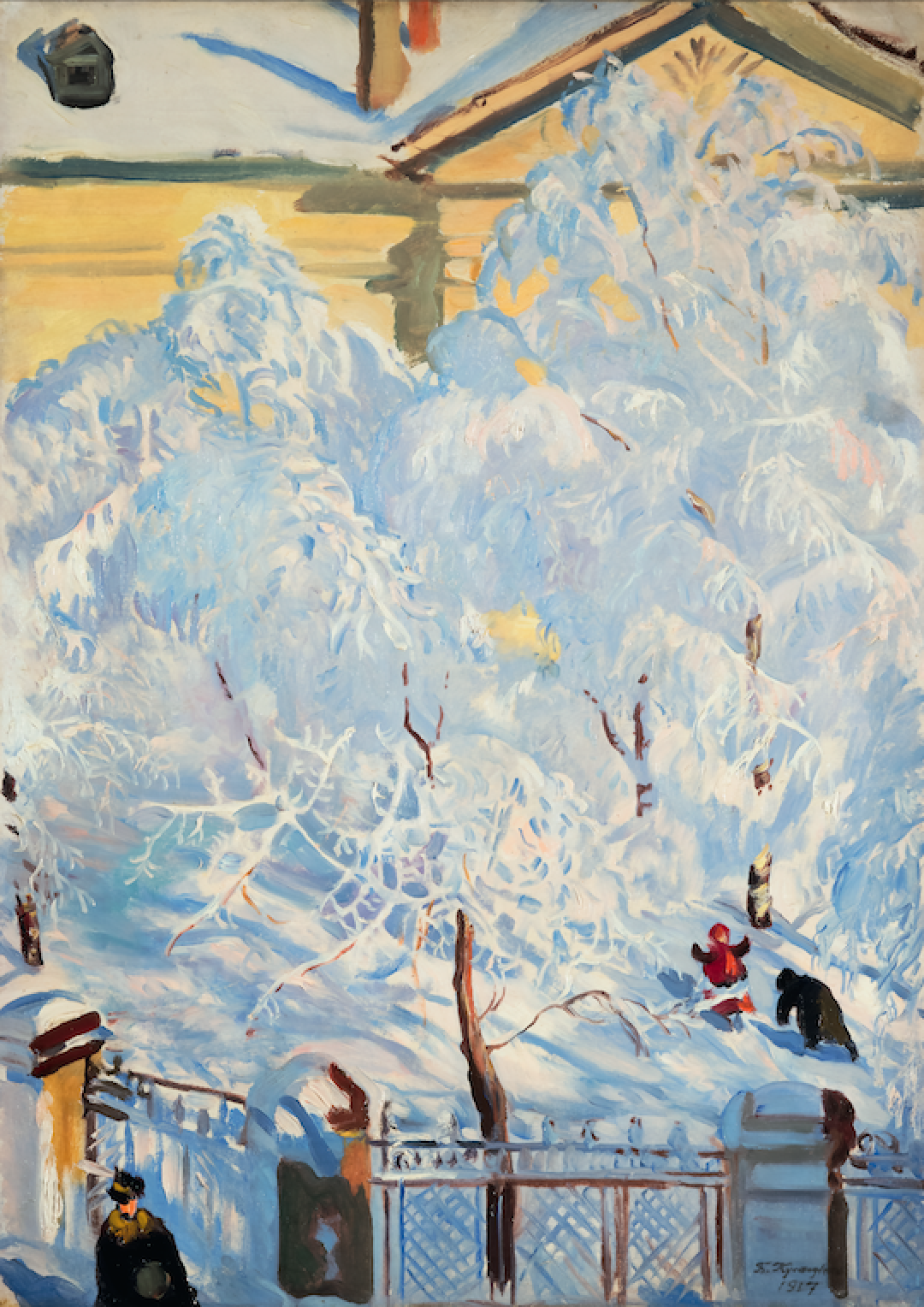 Кустодиев. Иней, 1917 год. Из собрания Государственного Русского музея