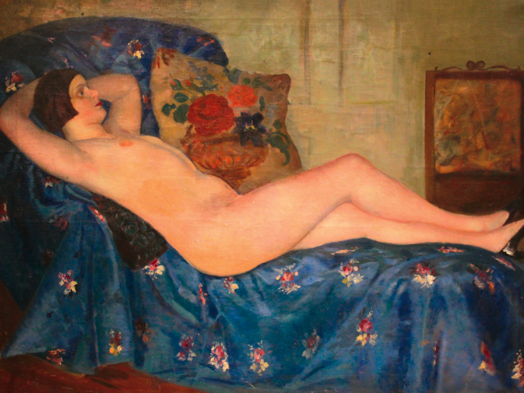 Борис Кустодиев. Потрет актрисы БДТ Е.И.Александровой, 1926 год. Частное собрание.