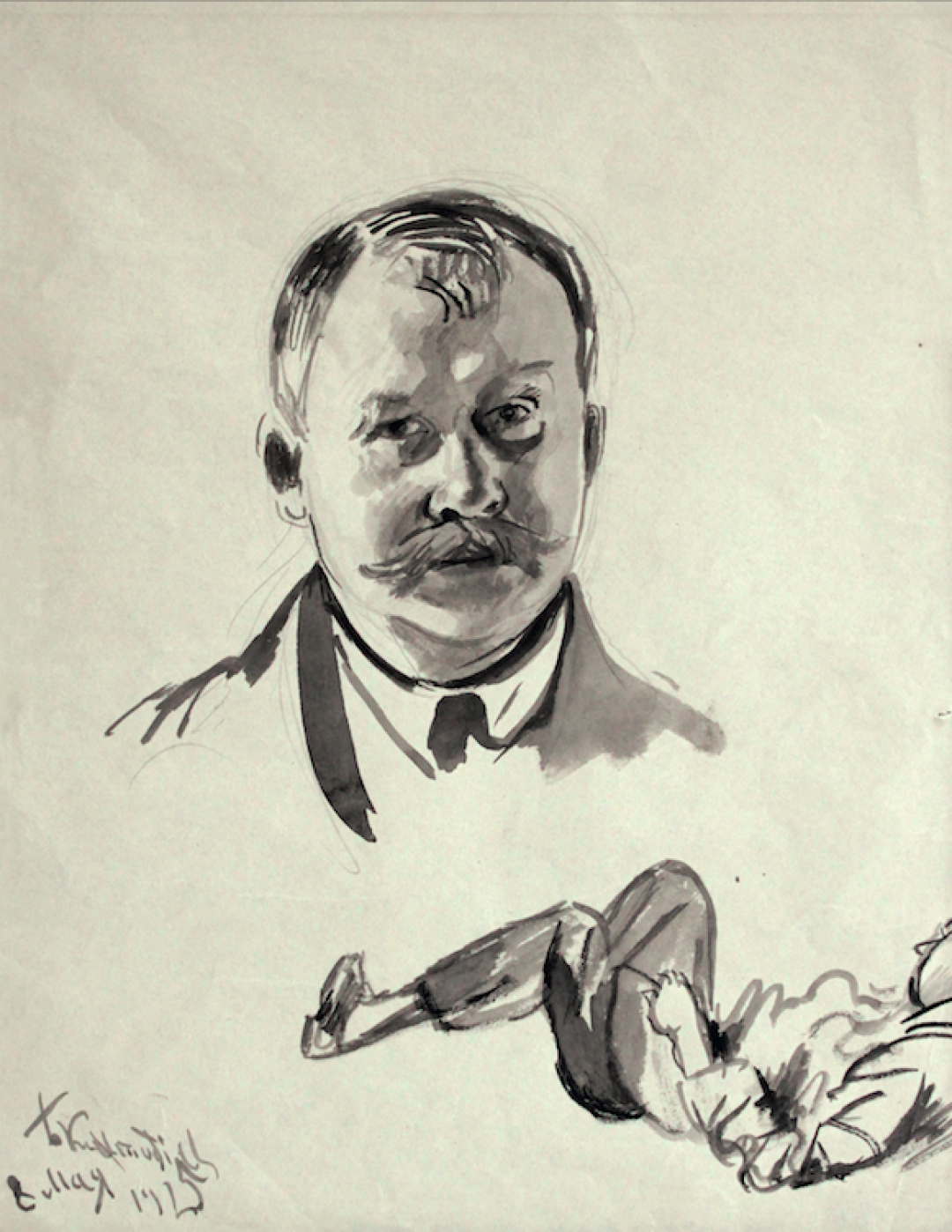 Борис Кустодиев. Автопортрет, 1925 год. Из собрания KGallery