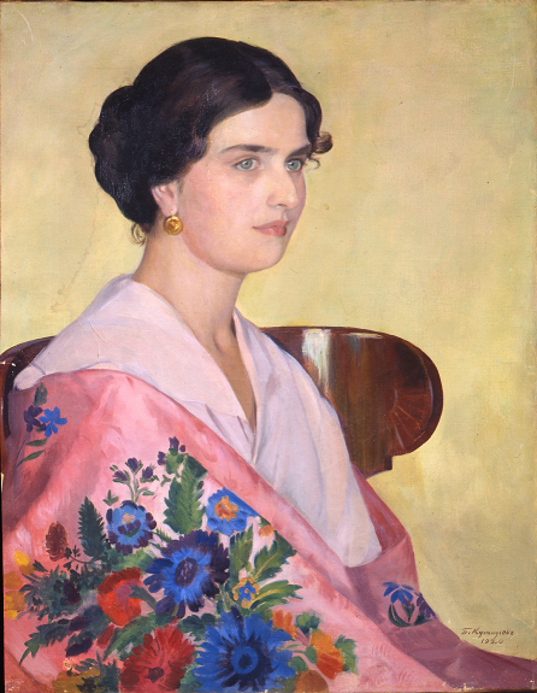 Кустодиев Б.М. Портрет Елены Ивановны Грековой. 1920. Из собрания KGallery