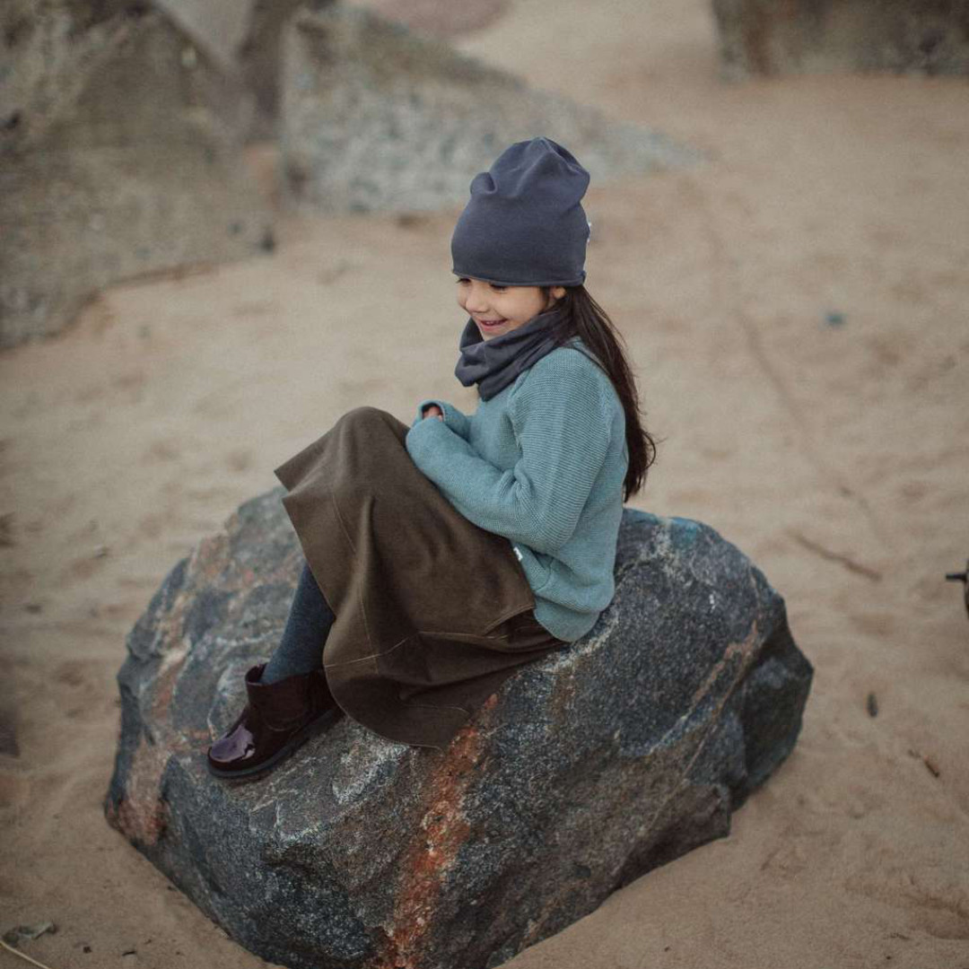 Юбка для девочки из микровельвета «Кофе», от 1 990 рублей