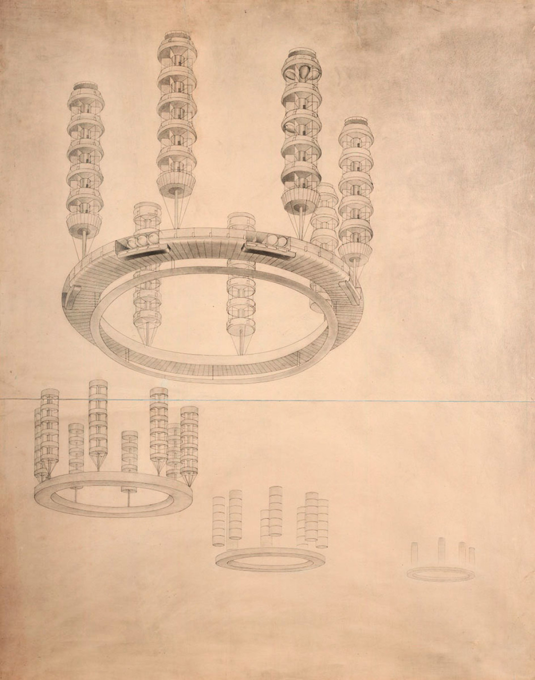 «Летающий город» Георгия Крутикова. Фото: culture.ru.