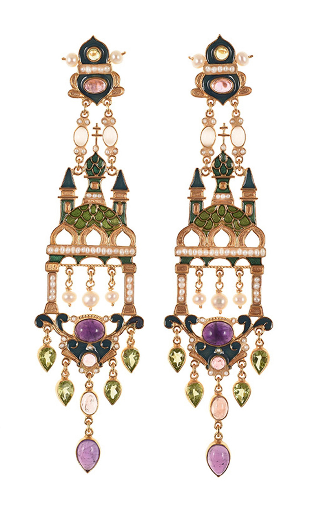 Патриотичные серьги Novgorod от римского ювелира Percossi Papi