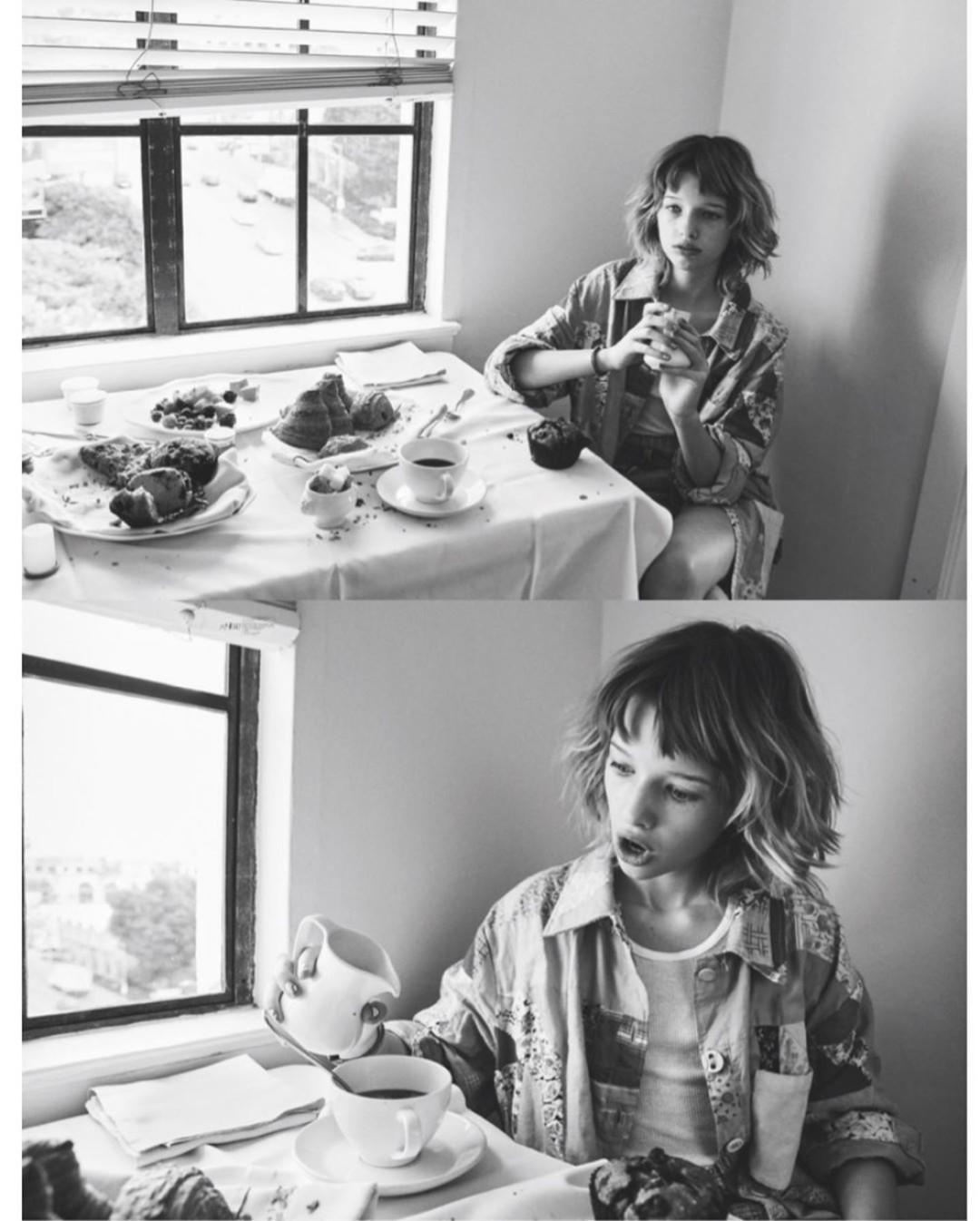 Эвер в съемке журнала I-D