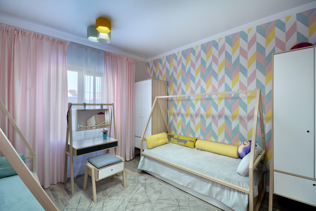 Стильные флизелиновые обои Sandberg из коллекции Family с рисунком позволяют играть с пространством и выступают самостоятельным элементом декора (M