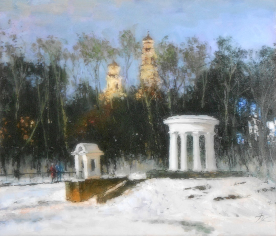 Зимним вечером в Харитоньевском саду