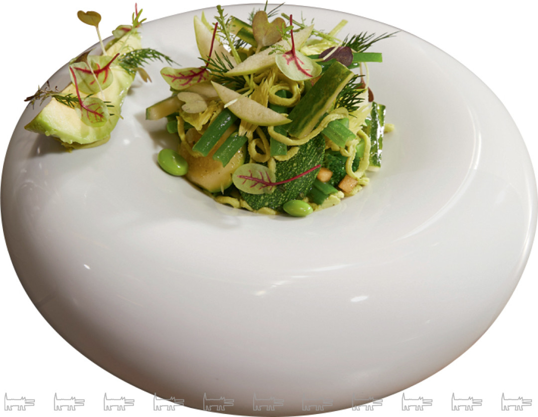 Салат из зеленых овощей