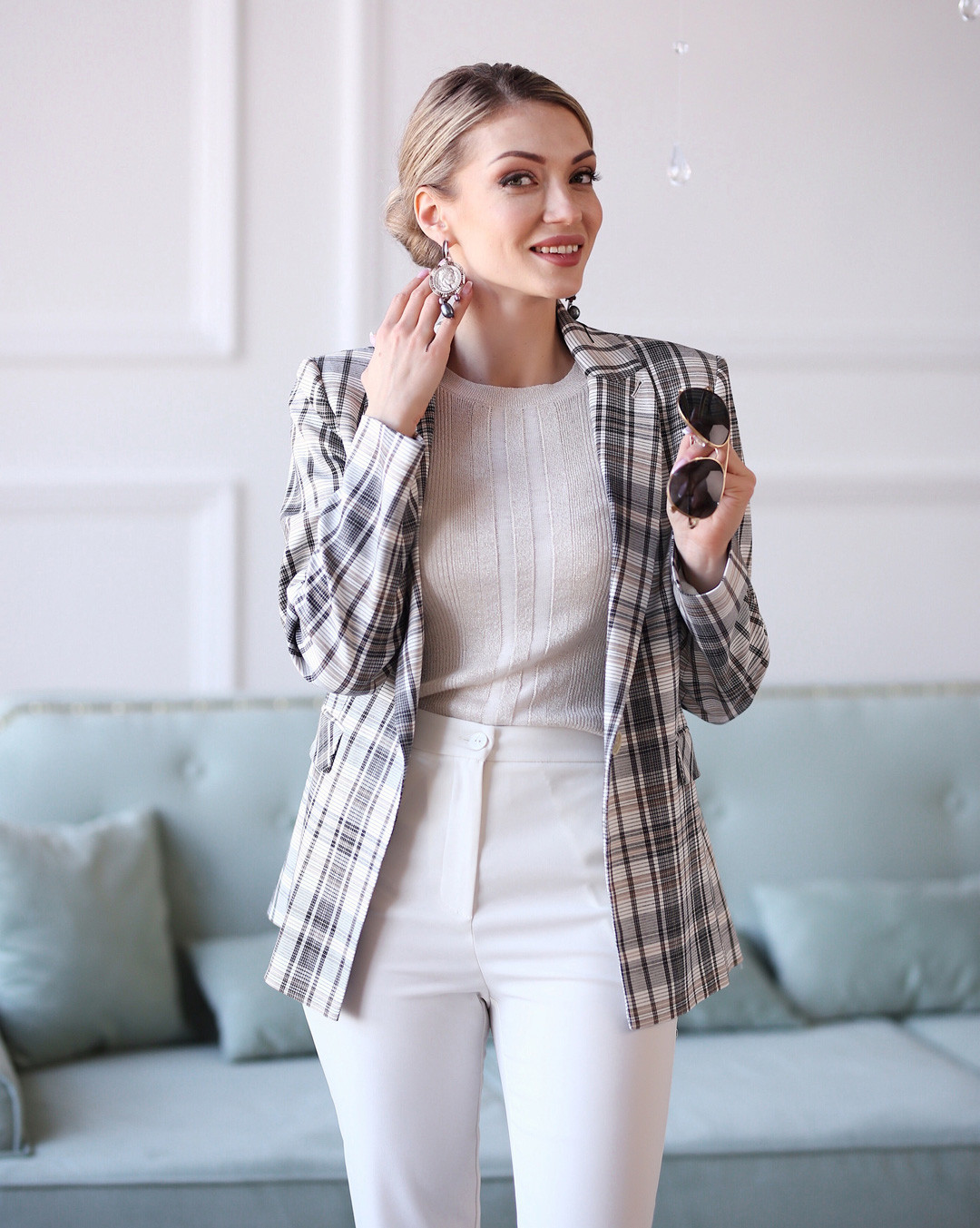 Образ Patrizia Pepe, серьги SF.Antonina