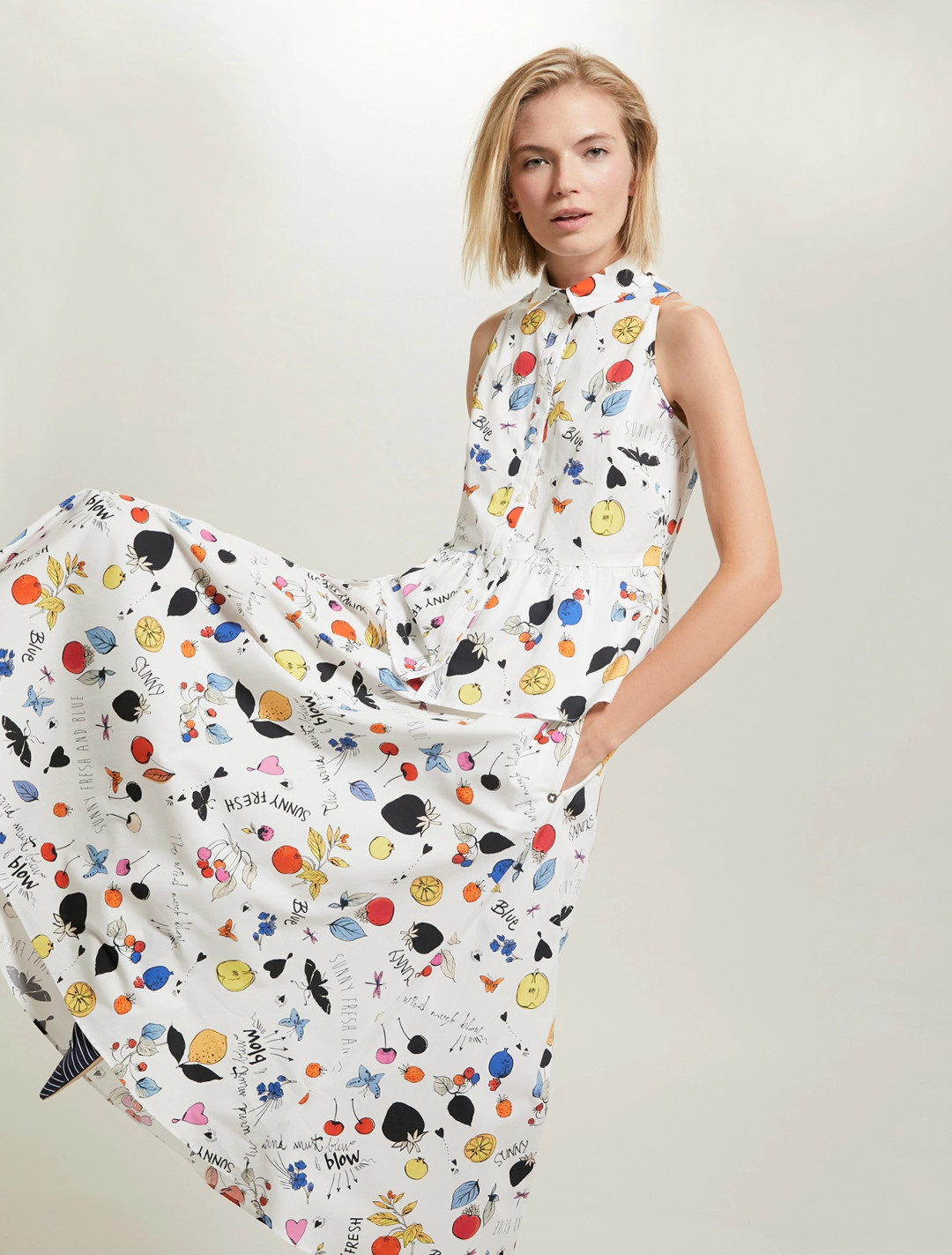 Чтобы почувствовать себя стильной, необязательно носить эксцентричные фасоны. Порой образ делает принт. И это платье от Pennyblack – отличное тому