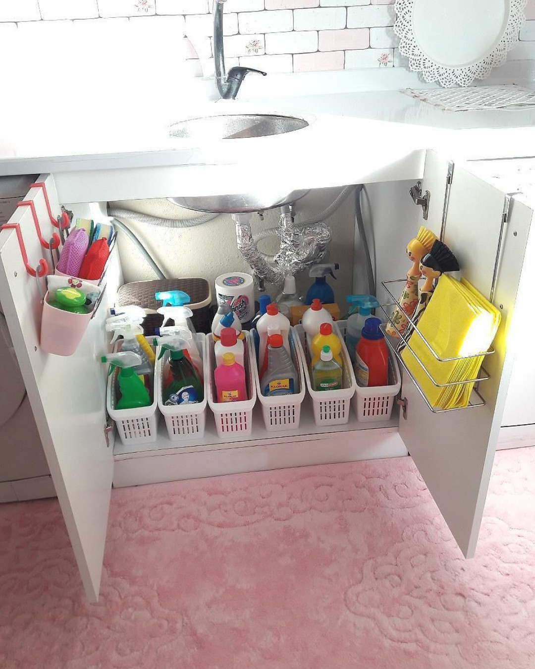 организация шкафа под мойкой на кухне