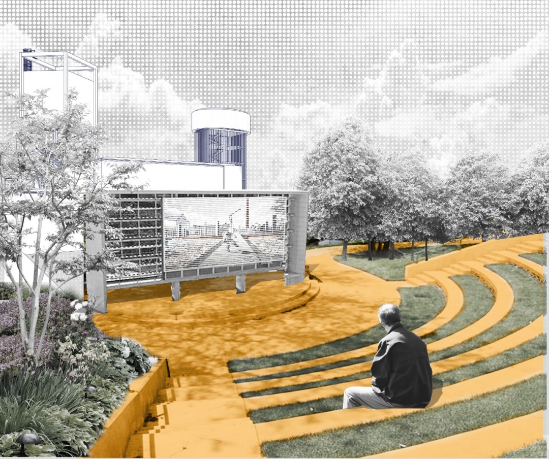 Амфитеатр на территории маркетологического кластера