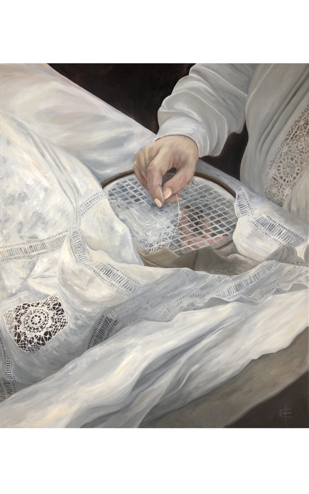 «Крестецкая строчка», холст, масло